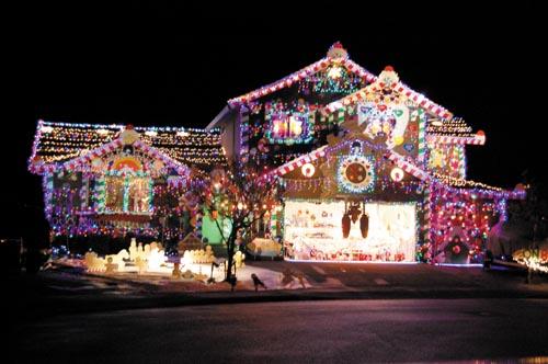 Extreme gingerbread house voted Holiday Lights winner