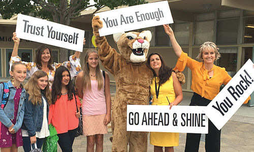 Happiness ‘rains’ at Willowside Middle School on the first day