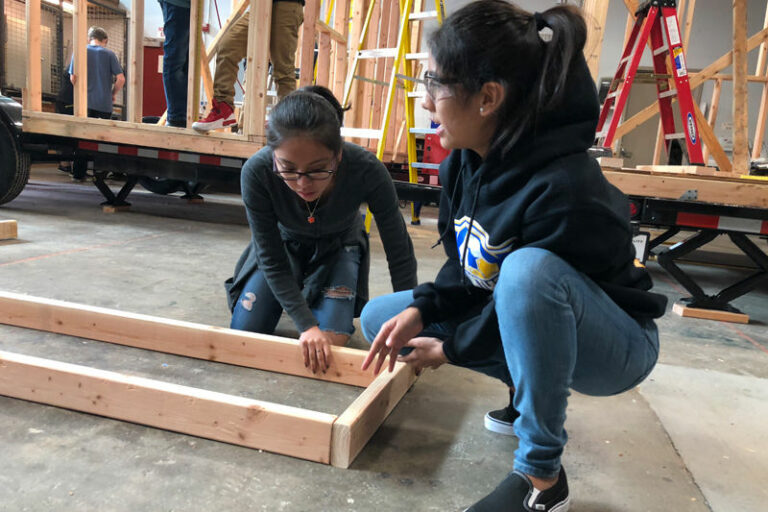 CASA students build benches for fire-devastated communities