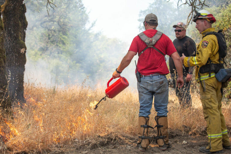 Control burn removes fuel and jangles nerves in Chalk Hill area