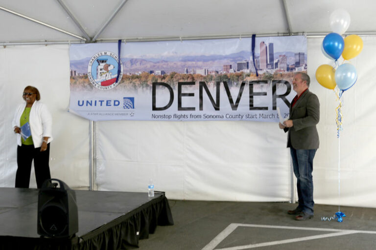 County airport lands new flight service to Denver