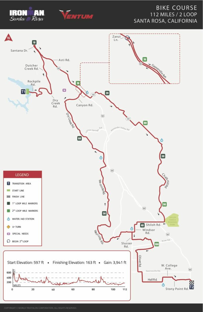 Triathlon routes through Windsor, North County Healdsburg Tribune