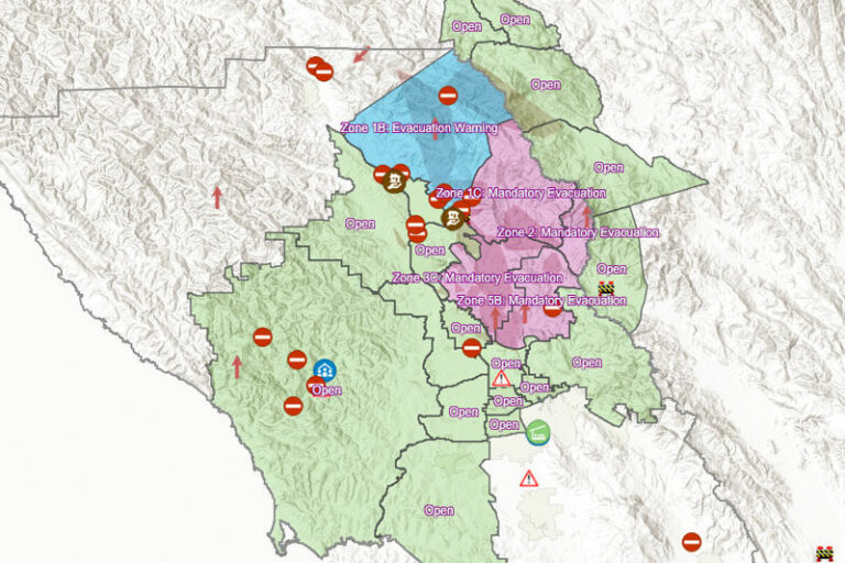 Evacuation warning lifted for much of north county