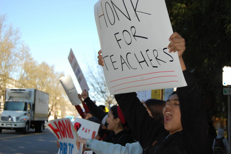 Healdsburg High School students demand higher teacher pay