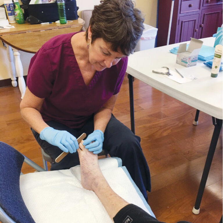 Saving the senior foot care program