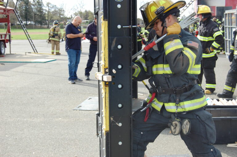 Local firefighters suit up for live fire training