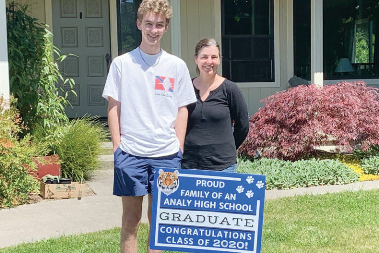 Yard signs honor the class of 2020