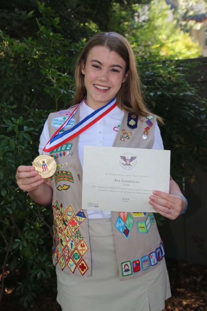 Girl Scouts earn Presidential Volunteer Service Awards