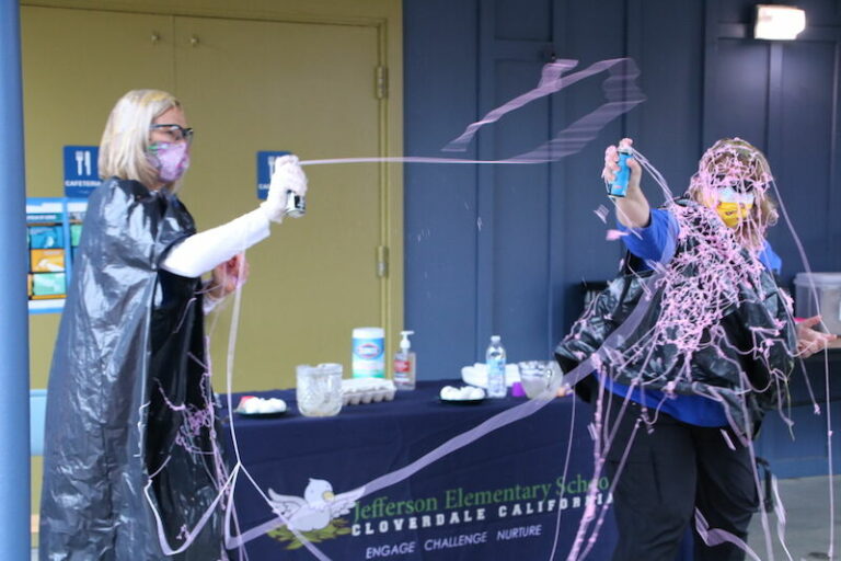 Breaking eggs, bamboozling beans to celebrate Jefferson students