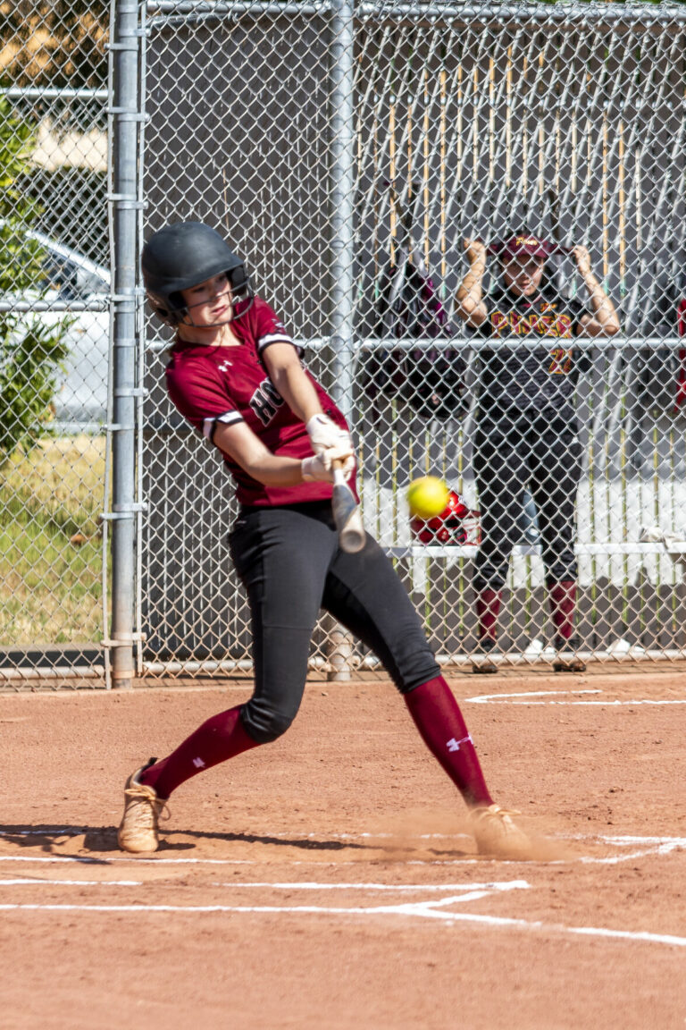 Greyhounds gain split on NBL softball diamond