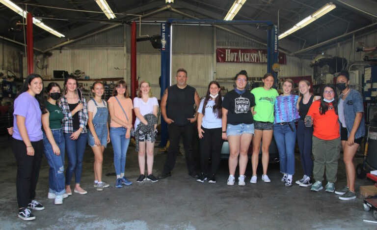 Local Girl Scouts learn about car care