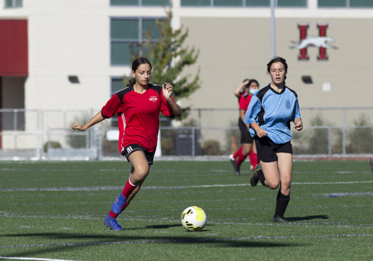 Healdsburg Youth Soccer teams battling opponents