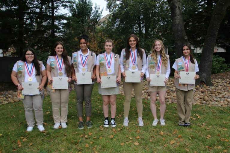 Nine girls from Windsor Girl Scout troop win Presidential Volunteer Service Awards