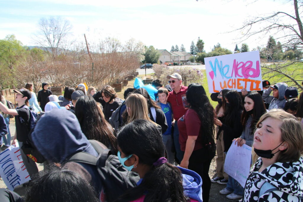 ‘No Lucchetti, no school’: Students walk out in support of Washington ...