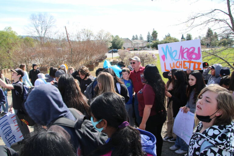 ‘No Lucchetti, no school’: Students walk out in support of Washington principal