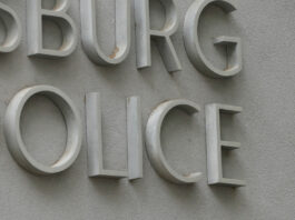 Police sign