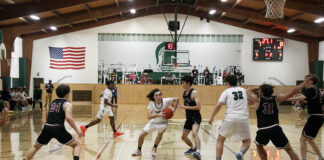 Basketball action at Rio Lindo