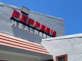 New Pepper's sign