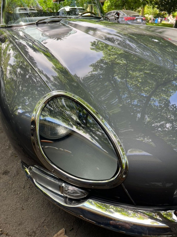 Headlamp of Jaguar XKE