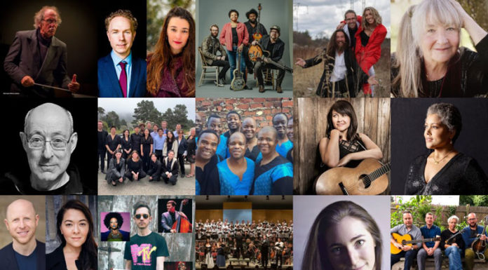 Collage of Mendocino Music Festival performers