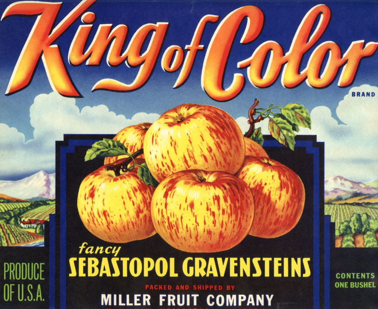 Fruit box label