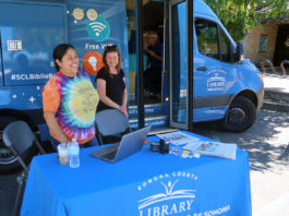 Biblio-Bus at Healdsburg Library