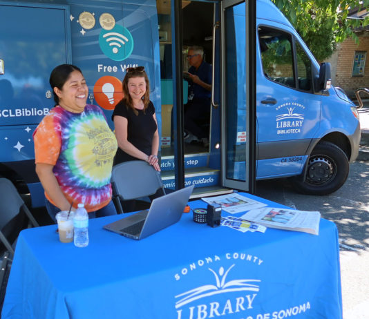 Biblio-Bus at Healdsburg Library