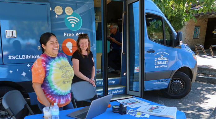 Biblio-Bus at Healdsburg Library