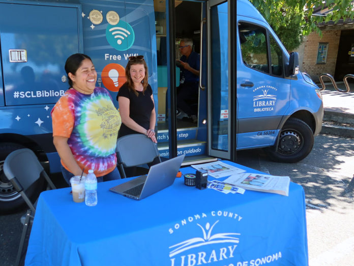 Biblio-Bus at Healdsburg Library