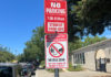 Anti-Idling signs at school