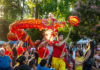 Dragon parade in Healdsbur