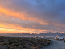 Sunrise at Burning Man