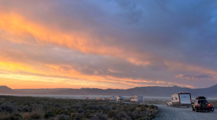 Sunrise at Burning Man