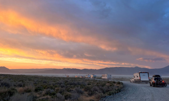 Sunrise at Burning Man