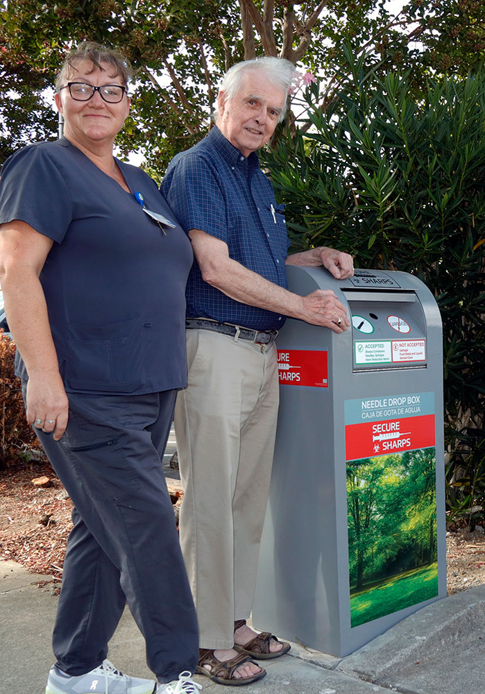 Needle drop box at Alliance