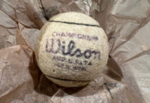 Old tennis ball