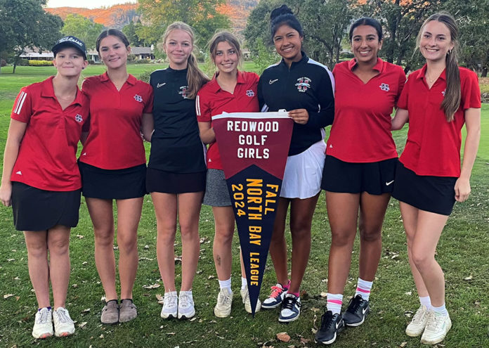 2024 Healdsburg girls golf team