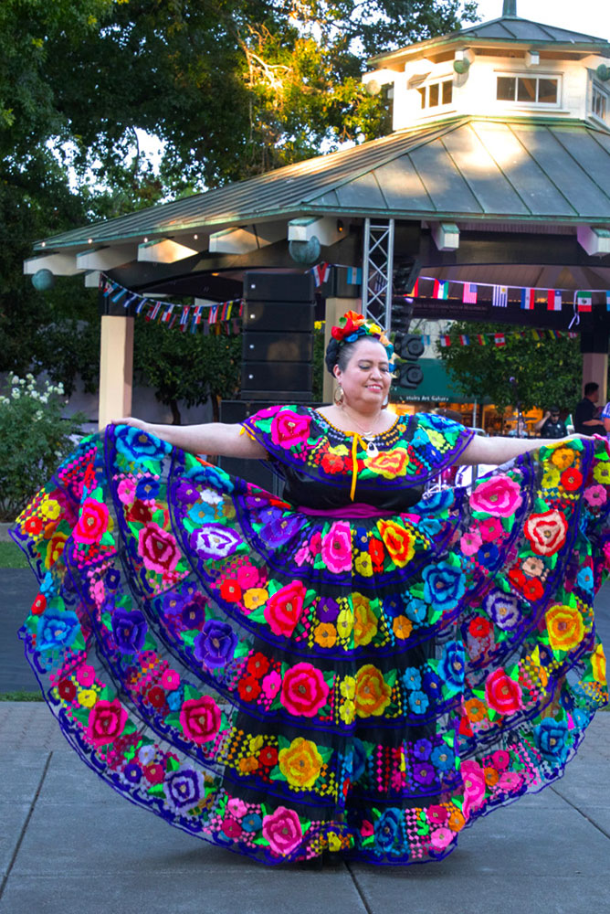 Mexican brocade dress