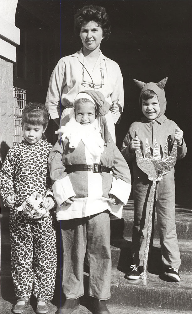 Kids in costume, 1965