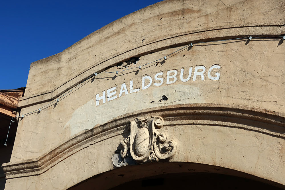 Front of old train depot