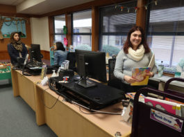 Library workers