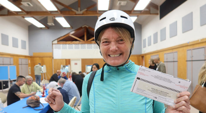 Christine Webster votes