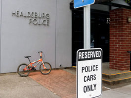 Police station parking