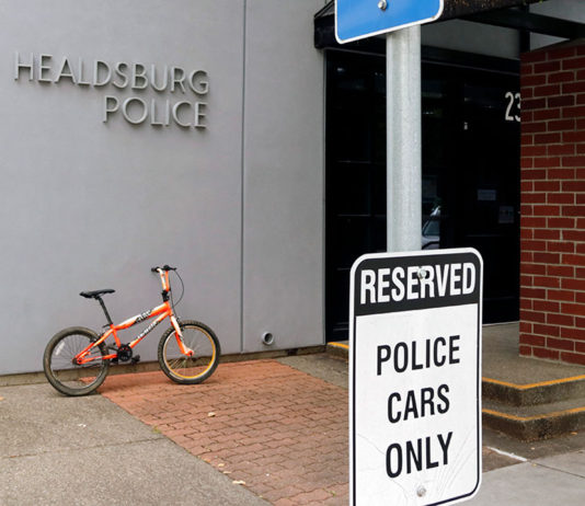 Police station parking