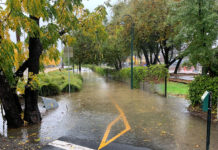 Flooded Foss Creek Footpath