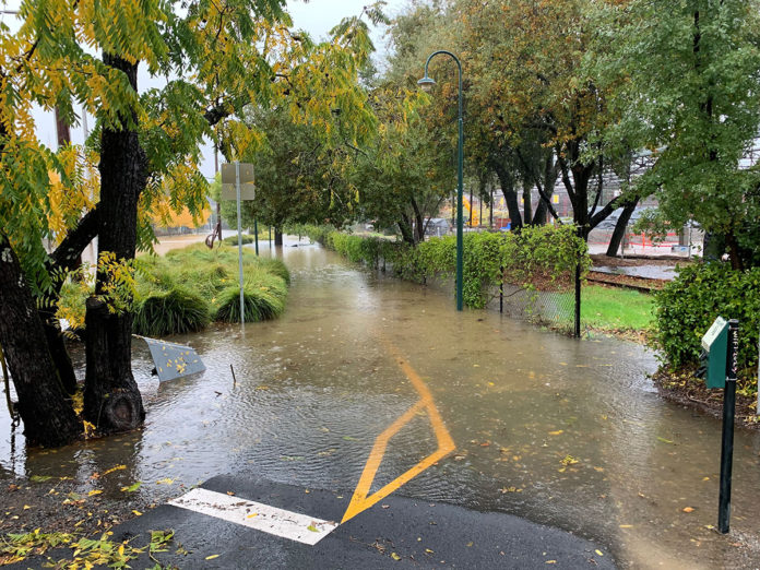 Flooded Foss Creek Footpath