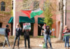 Protesters in Healdsburg