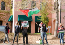 Protesters in Healdsburg