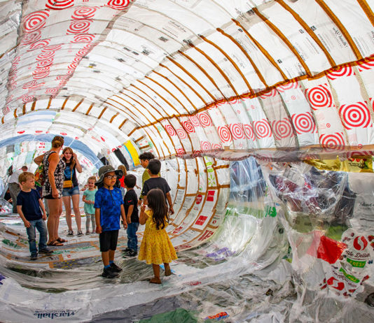 Inside a hot air ballon