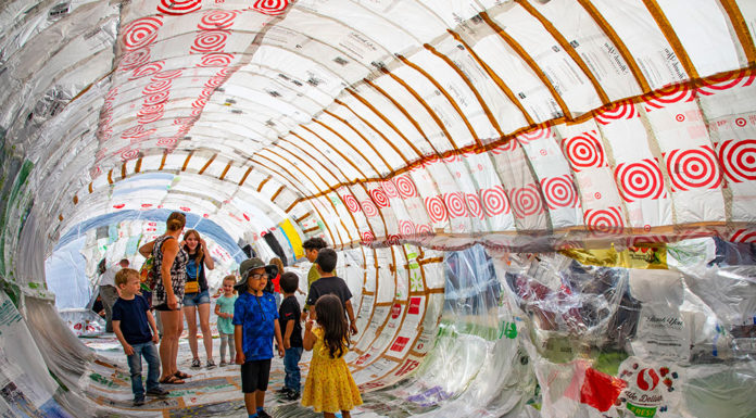 Inside a hot air ballon